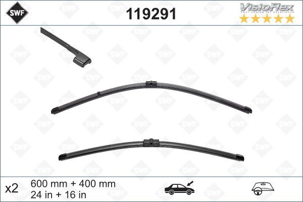 SILECEK SUPURGESI TAKIMI 600mm / 400mm BMW E92 E93 SWF