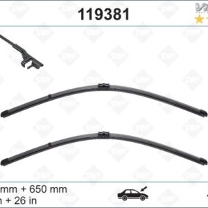 SILECEK SUPURGESI TAKIMI 650mm / 650mm MERCEDES C219 W211 S211 . PORSCHE CAYENNE . VW TOUAREG SWF