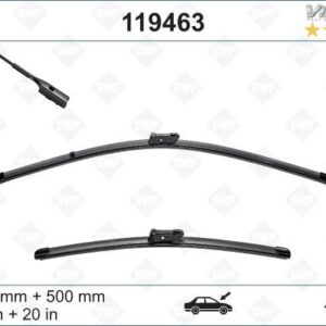 SWF VisioFlex Flat Blade X2 650 500 mm AUDI Q7 06/2015