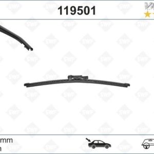 SILECEK SUPURGESI ARKA 380mm LAND ROVER RANGE ROVER SPORT II L494 SWF