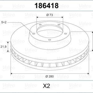 ÖN FREN AYNASI BOXER I-II 94 JUMPER I-II 94 DUCATO I-II 94 280x24x5DLxHAVALI 4249.H8-71738905-4246.L2-4246.X9