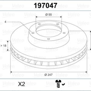 ÖN FREN AYNASI P107 1.0-1.4HDI 06/05 C1 1.0 1.4HDİ 05 TOYOTA AYGO 1.0 1.4HDİ 05 247x20x4DLxHAVALI 1613819880-4246.J0-435120H010