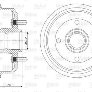 ARKA KAMPANA ESCORT 90 00 FIESTA III FIESTA IV 00 12 180 MM ABS 7S511113AA-1000859