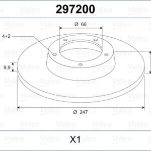 ÖN FREN AYNASI P106 91-05 306 93-01 206 98-00 SAXO 96-04 C15 84-00 ZX 91-97 247.7x9.9x4DL 4249.95-4246.A5-4246.89-95661748