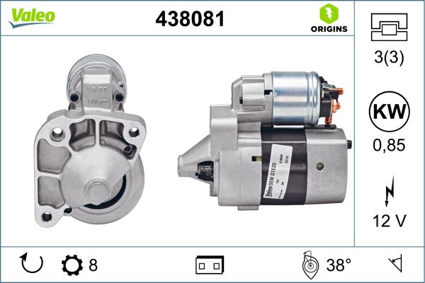 MARŞ MOTORU 12V 8 DİŞ LOGAN- KNG- CLIO I- MGN I 1.4 98- 7700274303-7700274351-7711134532