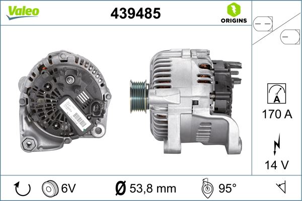 ALTERNATOR SARJ DINAMOSU 12V 170A BMW M47 M57 E60 E63 E64 E65 12318517261-12317799204