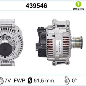 ALTERNATOR 14V 180A MERCEDES W203 W204 W211 W212 W164 W463 W639 B906 A6421540402