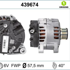 ALTERNATÖR 14V 150A PARTNER-BERLINGO-P206-P207-P307-C2-C3-C4-EXPERT-JUMPY-BOXER-JUMPER-DUCATO 1.6HDI-2.0HDI 439502 5705.AS-5705.EY-5705.NH