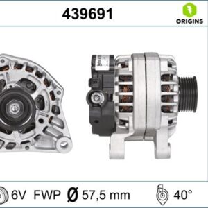 ALTERNATÖR 14V 70Ah BIPPER-NEMO-P206-PARTNER-PARTNER TEPEE-BERLINGO-XSARA-C15-JUMPY TU1JP 439275 5705.KX-5702.K1-5705.4H-9642879980