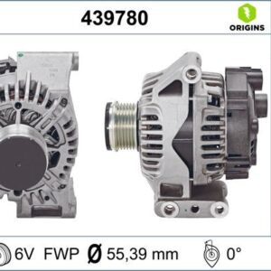 ALTERNATOR A115 14V 120A. FCA 500 C 07- FIORINO 07- NEMO 10- BIPPER 10 51880173-51993603-1608858180