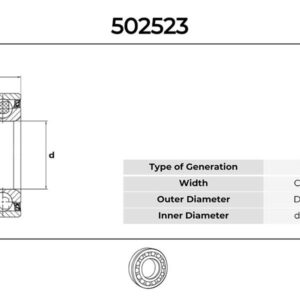 ÖN TEKER RULMANI ABS SİZ P106-P206-P306-C2-C3-SAXO-XSARA 37x72x33