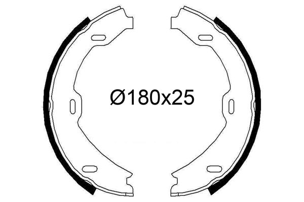 FREN BALATASI ARKA PARK FRENI MERCEDES S-CLASS W220 C215 99 06 A2204200520