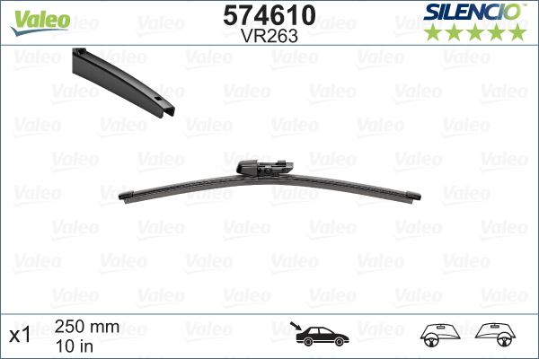 SİLENCİO VR263 X1 250MM ARKA SCIROCCO SİLENCİO X-TRM FLAT BLADE MUZ TİPİ SİLECEK BİNEK 1S6955427-1K8955427A-1K8955427C