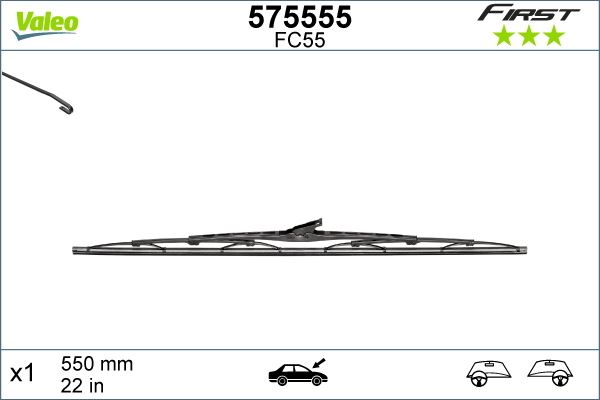 SİLECEK SÜPÜRGESİ 55cm x1 NORMAL TİP FİRST ÜNİVERSAL