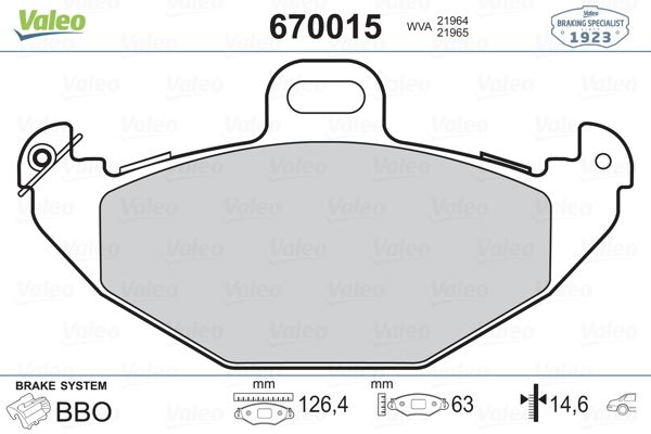 ARKA FREN BALATASI RENAULT LAGUNA 93 01 ESPACE III 96 00 1.6 1.8 1.9dCi 2.0 16V 2.2 3.0 7701205491-8671016192-8671005932