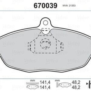 ÖN BALATA ASTRA F-CORSA A B -VECTRA A-TIGRA- 94-00 COMBO 1.4-1.6i-1.7 D 92-00 GDB1040 1605907-1605881-1605087-WVA20547