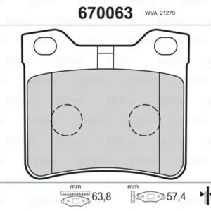 ARKA BALATA P406 1.6-1.8-2.0-2.1 TDİ 95-04 607 00 4252.66-4251.30-4252.08