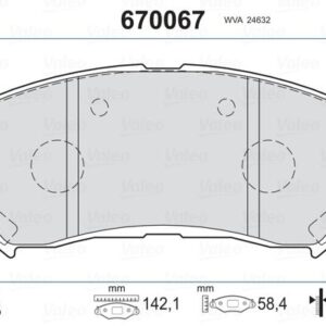 ÖN BALATA QASHQAI 1.5 DCİ-1.6-2.0-2.0 DCİ 07 XTRAIL 2.0-2.0 DCİ-2.5 07 KOLEOS 2.0 DCI 08 410600023R-D1060JD00A-WVA24632