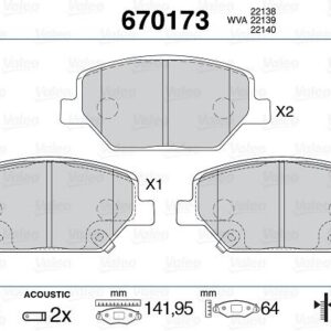 ÖN FREN BALATASI OPEL INSIGNIA B 18 17 İNÇ JANT 1680880180-84120877-42794673