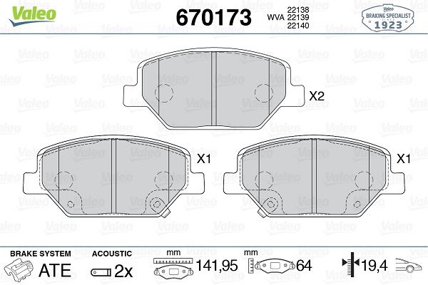 ÖN FREN BALATASI OPEL INSIGNIA B 18 17 İNÇ JANT 1680880180-84120877-42794673