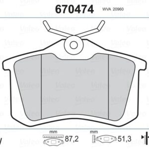 ARKA BALATA FLUENCE-MEGANE II-III-P207-P308-P307-PARTNER-BERLINGO-C2-C3-C4-CROSSLAND- BORA-PASSAT 97 GOLF IV-V-POLO 87x52.9x17