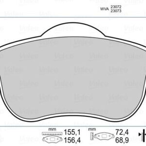 ÖN BALATA VOLVO S60 00-10 S80 98-06 V70 97-07 XC70 00-07 S70 97-00 8634921-8623861-31262503-WVA23072