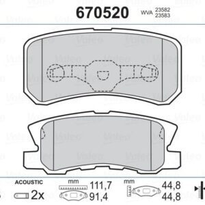 ARKA BALATA P4008 12 C4 1.6HDİ 12 PAJERO II 01-07 10 AXS 10 OUTLANDER 07 12 GRANDIS 07