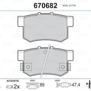 ARKA BALATA CIVIC VII 01-05 - CIVIC VIII 05 ACCORD VII 98-02 - ACCORD VIII 06 43022S5AJ00-43022S6DE50-WVA21651