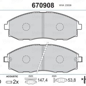 ÖN BALATA STAREX 2.4I-2.5D 97 2.4I-2.5TCI-2.5 CRDI 98 H1 2.4 MPI 4WD-2.5 D/TD-2.5 TCI-2.5 CRDI 9 581014AA00-581014AA31-581014AA61