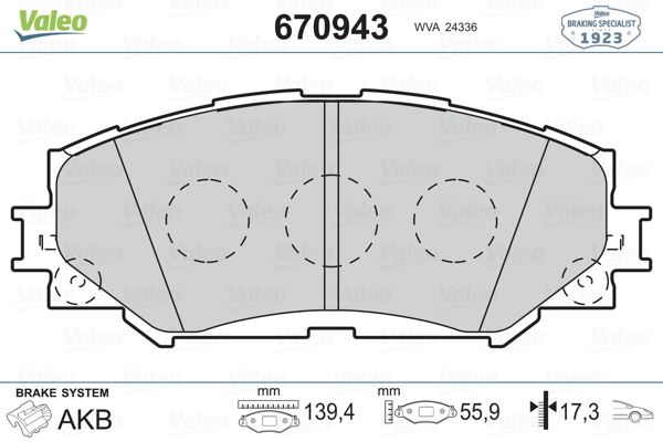 ÖN FREN BALATA TOYOTA AURIS. COROLLA 1.6L 1ZR-FE ZRE151 07-11 / 1.33L 1NR-FE NRE150 6 vites 10-12 0446542160-0446512610-0446502220