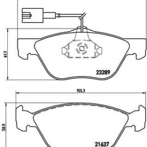 ÖN FREN BALATASI FIAT MAREA 95 ALFA ROMEO 145-146-156 2.0 16V 2.0 JTD FİŞLİ 9947156-71748388-77362222-71713143