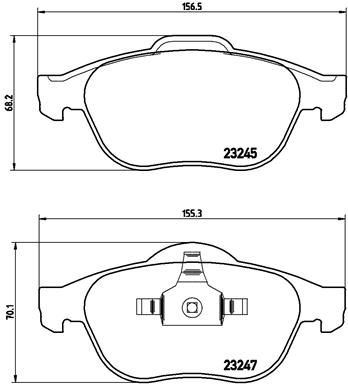 ÖN FREN BALATASI RENAULT SCENIC II 03 GRAND SCENIC II 03 1.5dCi 1.6 1.9dCi 2.0 2.0dCi 410600756R-7701209672-7701209101