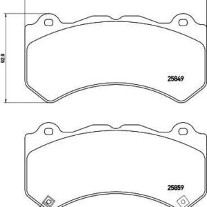 ÖN BALATA JEEP GRAND CHEROKEE IV 3.6 V6 4x4 10 3.6 VVT 4x4 16 68144427AA-68144427AB-D106080B0A