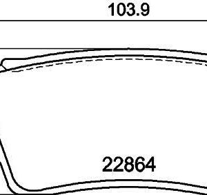 DİSK FREN BALATASI ARKA MITSUBISHI ECLİPSE CROSS 1.5 10/17 4605B989