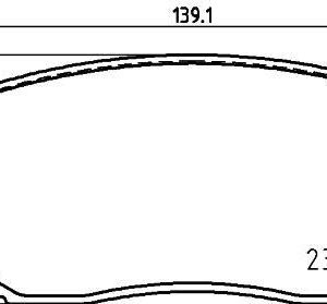 DİSK FREN BALATASI ÖN MITSUBISHI ECLİPSE CROSS 1.5 10/17 MITSUBISHI OUTLANDER 1.5 09/18 4605B475