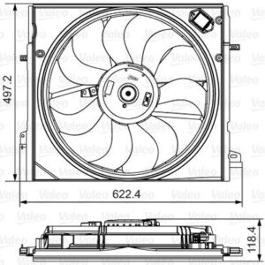 FAN MOTORU KADJAR 1.5DCI-1.6DCI-1.6DCI 4x4 15 214814EB0A