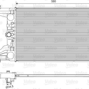 RADYATÖR OTOMATİK ASTRA J-ZAFIRA TOURER C-CRUZE 1.4-1.6 AL/PL/BRZ 580x398x16