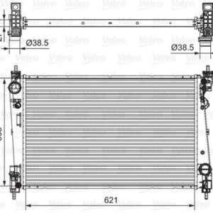RADYATÖR DOBLO 1.4-1.3 DMTJ 10   COMBO 1.3 CDTİ 12   MEKANİK AC /- 620x400x16
