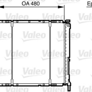 RADYATÖR CLIO II 98 KNG 98-03 AC MEK 480x390x34