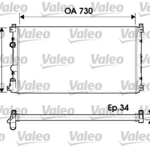 RADYATÖR MASTER II-MOVANO 01 2.5DCI G9U AC KLİMASIZ MEK 730x414.5x34