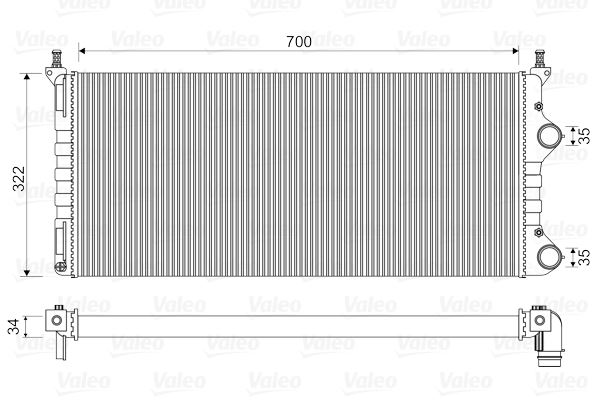 RADYATÖR DOBLO 1.9 JTD-1.3MTJ MEK AC KLİMASIZ 730x305.4x38 -46807378