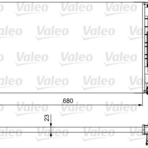 MOTOR SU RADYATORU MERCEDES SPRINTER B906 . VW CRAFTER 30-35-50 680X416X23