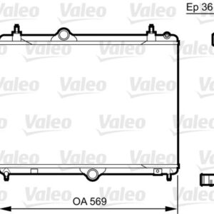 RADYATÖR C5 09 P508 10 1.6HDI EP6CDT MEK OTOM AC KLİMASIZ 555x394x24