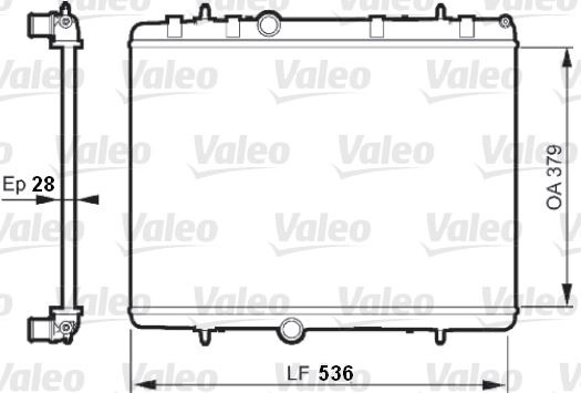 RADYATÖR 307-407-C4-C5-BERLINGO-PARTNER1.6-1.8-2.0 HDİ AC KLİMASIZ MEK 380x552x26