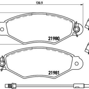 ÖN FREN BALATASI RENAULT KANGOO 97 CLIO SYMBOL I 98 CITRO N XSARA 97 02 PEUGEOT 306 96 01 7701208142-7701205513-4252.05
