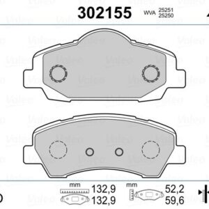 ÖN FREN BALATASI PEUGEOT P301 12 P308 13 CITROEN C-ELYSEE 12 C4 14 266mm