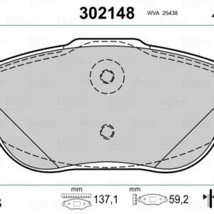 ÖN FREN BALATASI CORSA F 19 CROSSLAND 17 MOKKA 20 C3 II-III-AIRCROSS 09 C4 14 208 19 2008 19 DS3 15 15 İNÇ 283mm