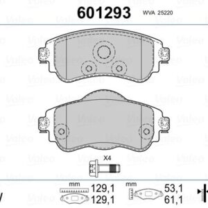 ÖN FREN BALATASI CITROEN C4 B7 1.4 VTI 09 C4 1.6 HDI 11/2009 DS4 1.6 HDI 1. 4.2011 FTE KIRMIZI KUTU