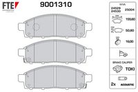 ÖN FREN BALATA FIAT FULLBACK 16  / MITSUBISHI L200 2.4L 4N15 KL1T KL2T Euro5 H-LINE 15-  Telli tip FTE KIRMIZI KUTU
