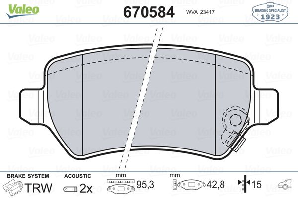 ARKA BALATA ASTRA G 98 ASTRA H 05 MERIVA 03 ZAFIRA 00 COMBO 02 FTE KIRMIZI KUTU